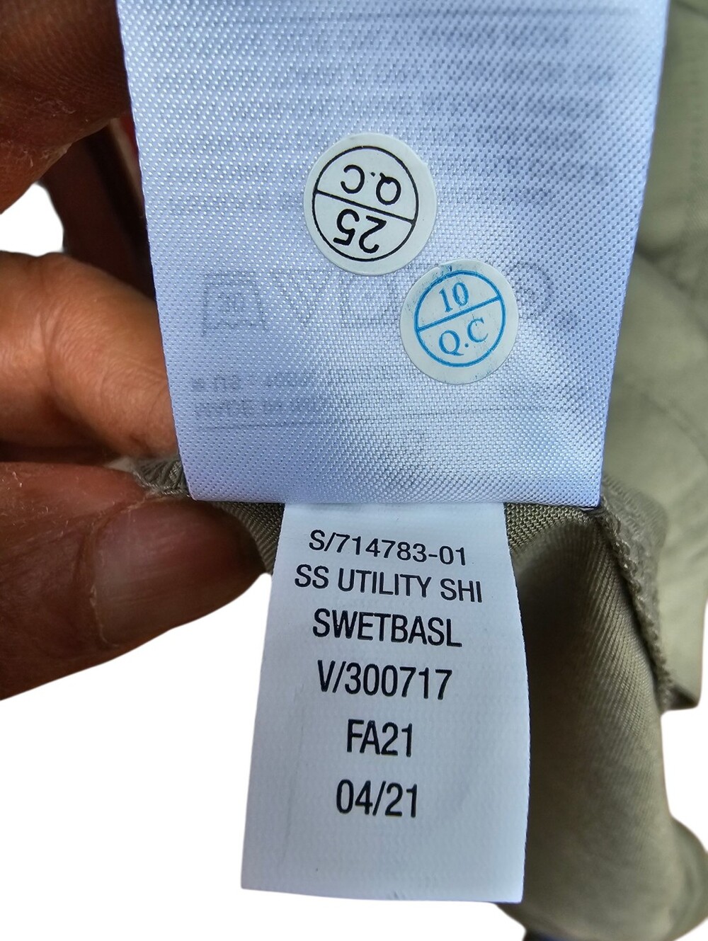 Banana Republic Sweet Basil (Light Sage) Utility Shirt Dress Size XL - Picture 13 of 13